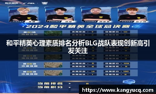 和平精英心理素质排名分析BLG战队表现创新高引发关注