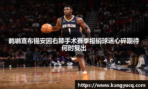 鹈鹕宣布锡安因右膝手术赛季报销球迷心碎期待何时复出