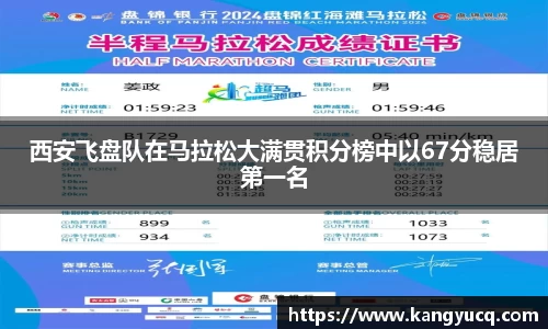 西安飞盘队在马拉松大满贯积分榜中以67分稳居第一名