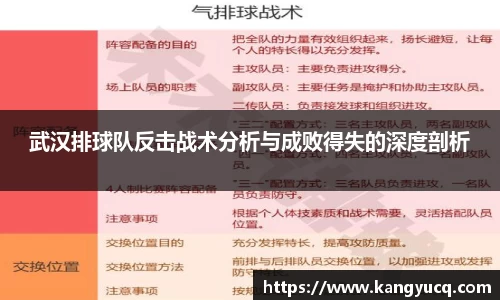 武汉排球队反击战术分析与成败得失的深度剖析